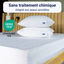 Housse anti-punaises de lit pour oreiller Bed-Secure® en tissu Microtext® hypoallergénique, sans traitement chimique, fermeture à glissière, certifiée OEKO-TEX® Standard 100